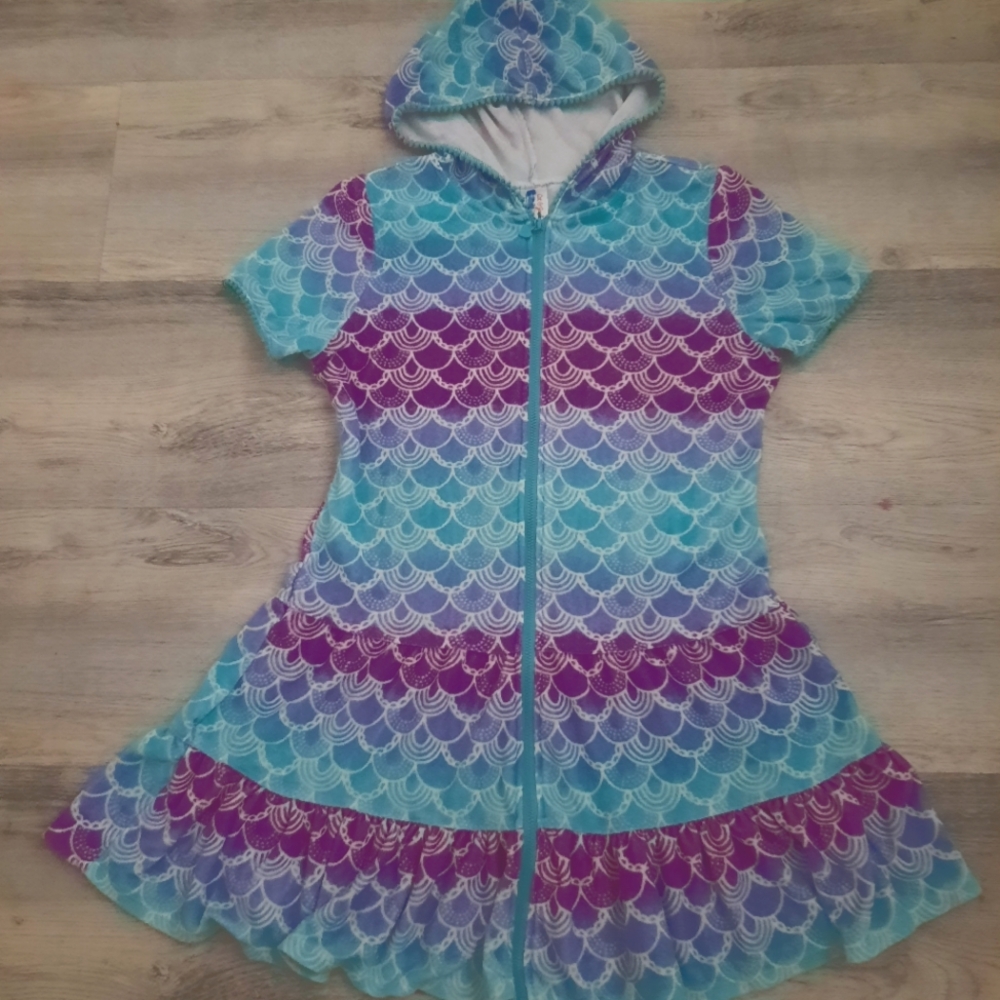 Cat & Jack Mermaid Print Swim Cover Up